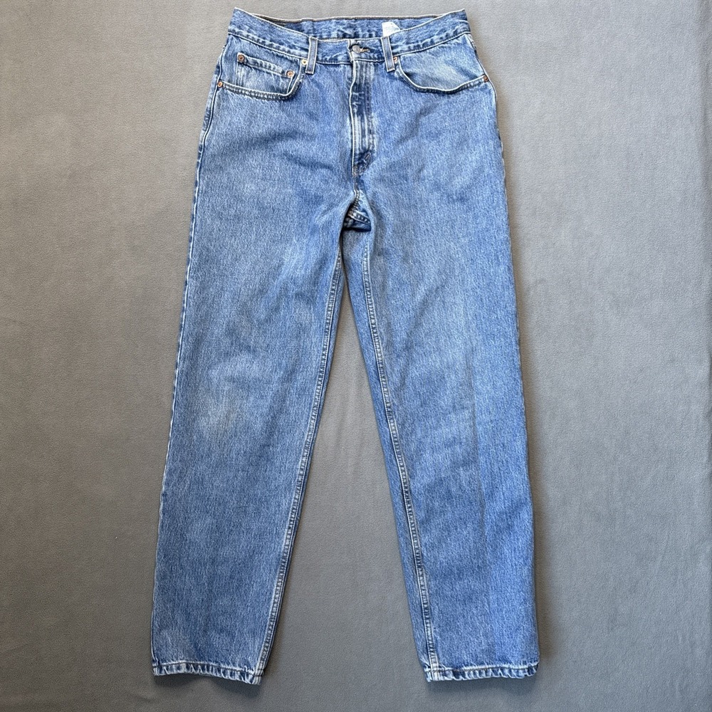 VTG Levis 550 Jeans Mens 34x32 Blue Relaxed Fit Medium Wash Y2K Denim 100%‎ Ctn